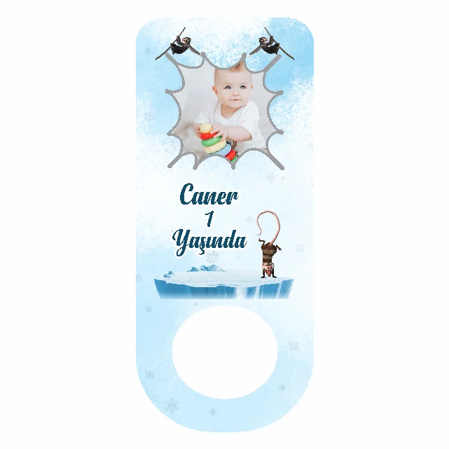 Buz Devri Temalı Dikdörtgen Açacak Magneti